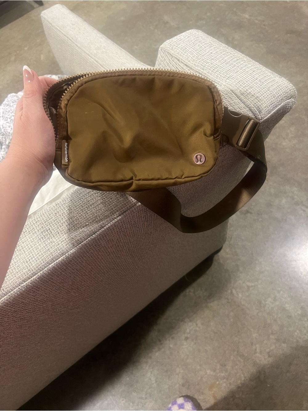lululemon athletica Olive Brown Crossbody Waist Bag